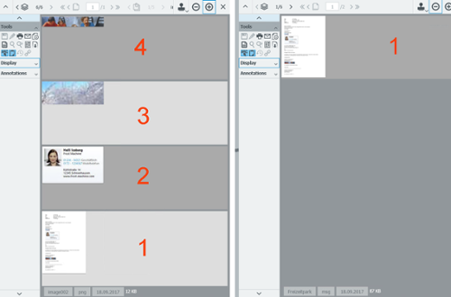 Emails in the DocuWare Viewer